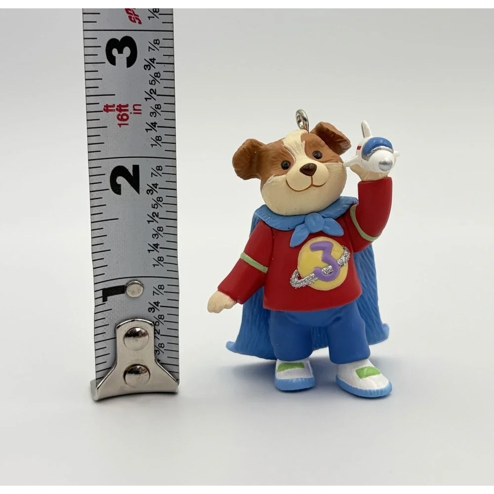 Hallmark Keepsake Ornament 2004 My Third Christmas Superhero Puppy Dog Vintage